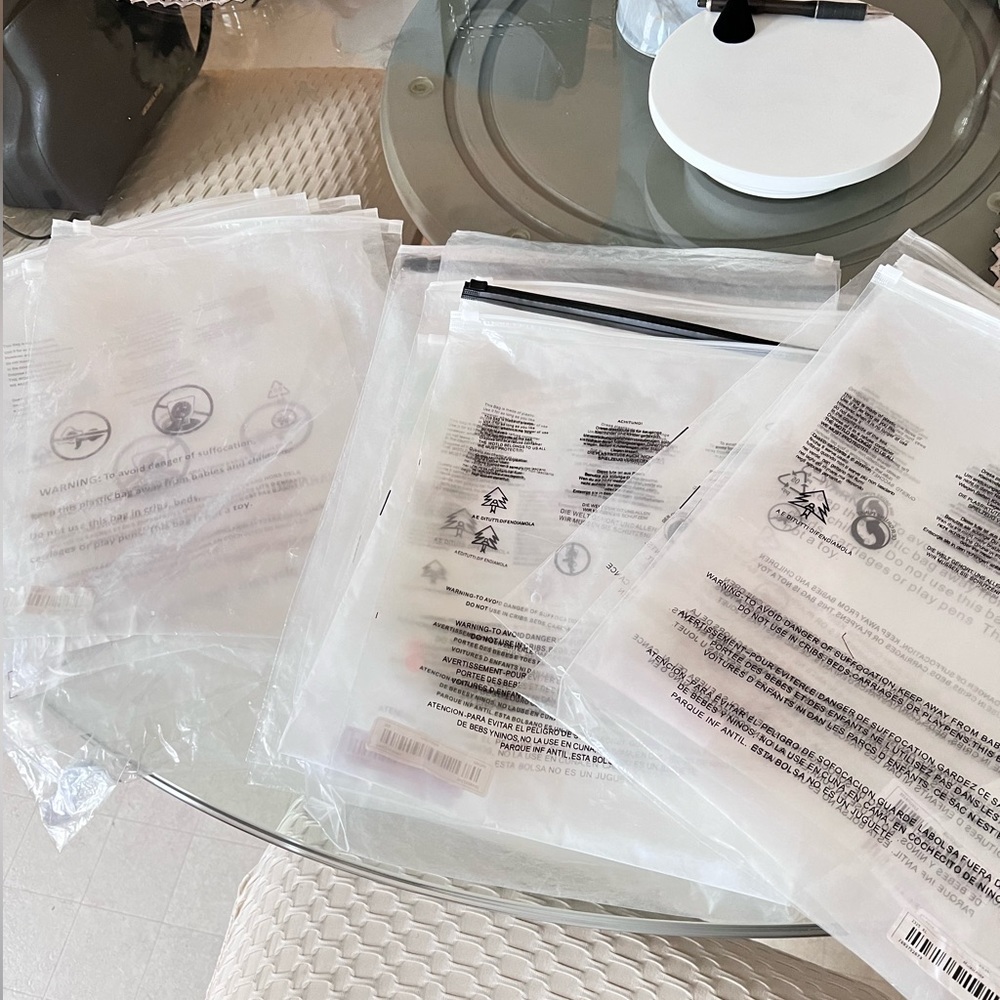 20 ct Save the Planet Assorted Used Poly Shirt Bags